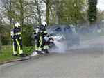 Prio 1 Brand Wegvervoer Auto Trekwei Driezum